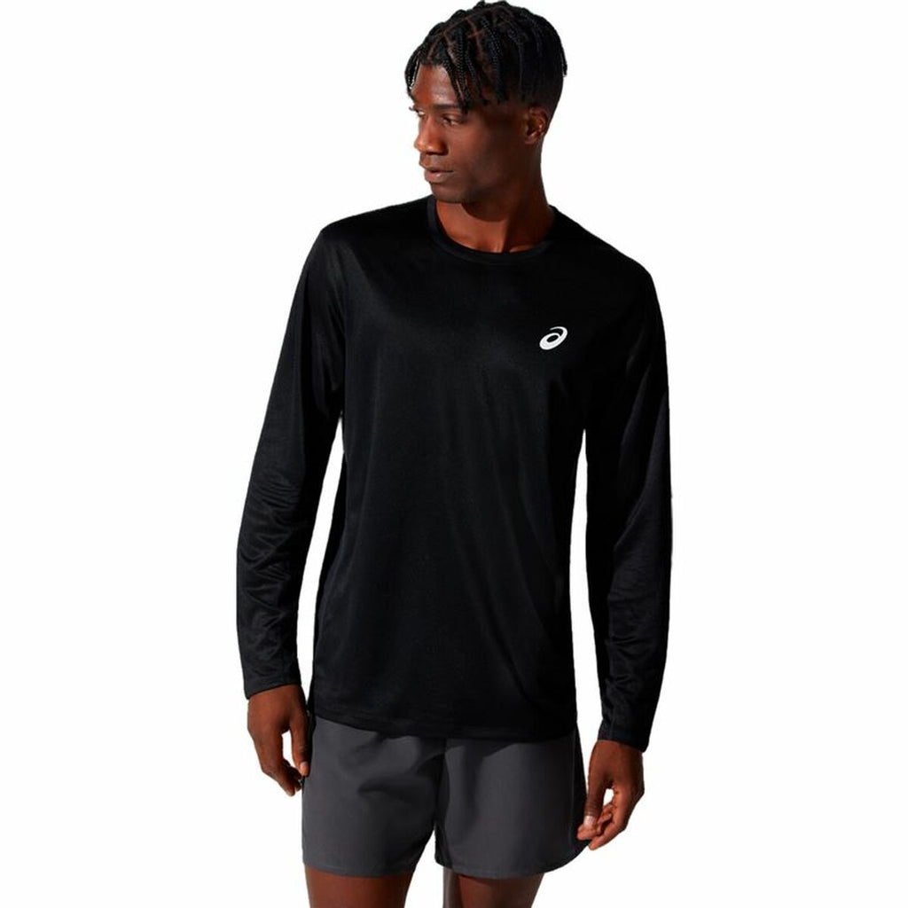 Asics Herren Langarm-T-Shirt Core LS Schwarz mit UV-Schutz - Sport & Freizeit