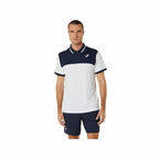 Asics Herren Poloshirt Kurzarm Weiß atmungsaktiv und UV-Schutz - Mode & Accessoires