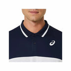 Asics Herren Poloshirt Kurzarm Weiß atmungsaktiv und UV-Schutz - Mode & Accessoires