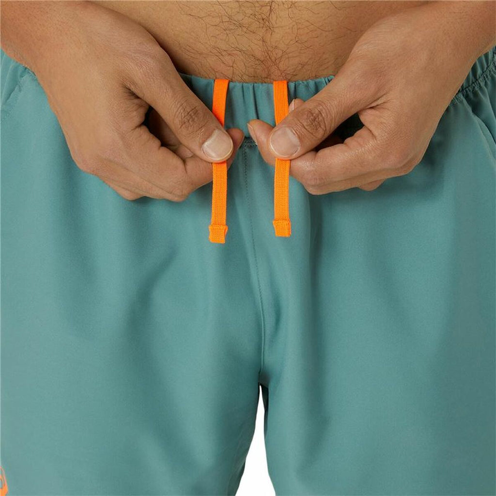 Asics Herren-Sportshorts grün - atmungsaktives Material - Sport & Freizeit