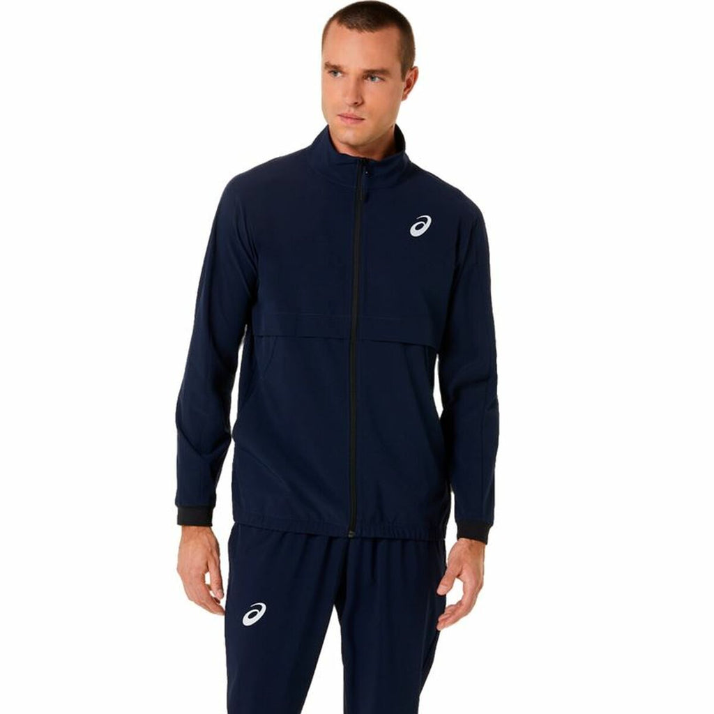 Asics Match Sportjacke Herren Dunkelblau Atmungsaktiv - Sport & Freizeit