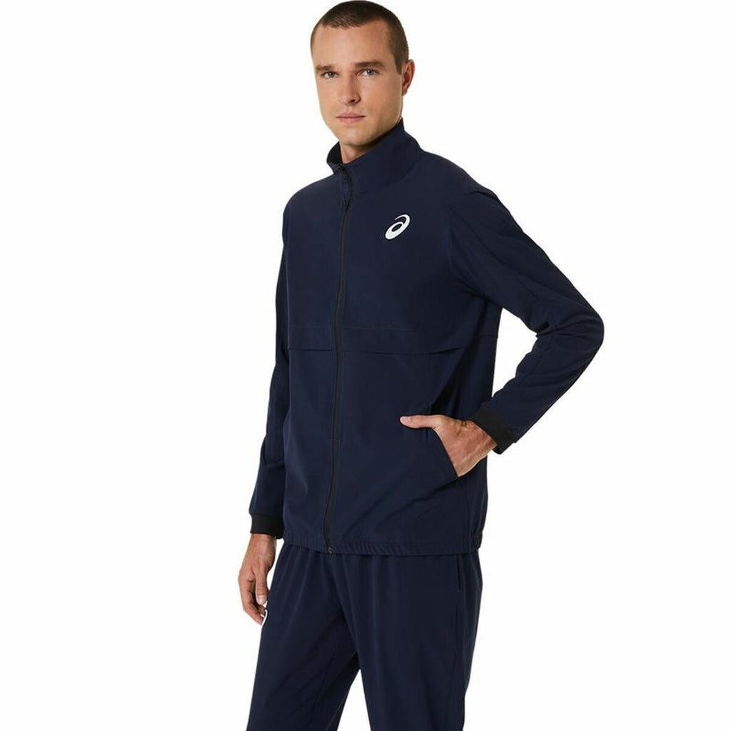 Asics Match Sportjacke Herren Dunkelblau Atmungsaktiv - Sport & Freizeit