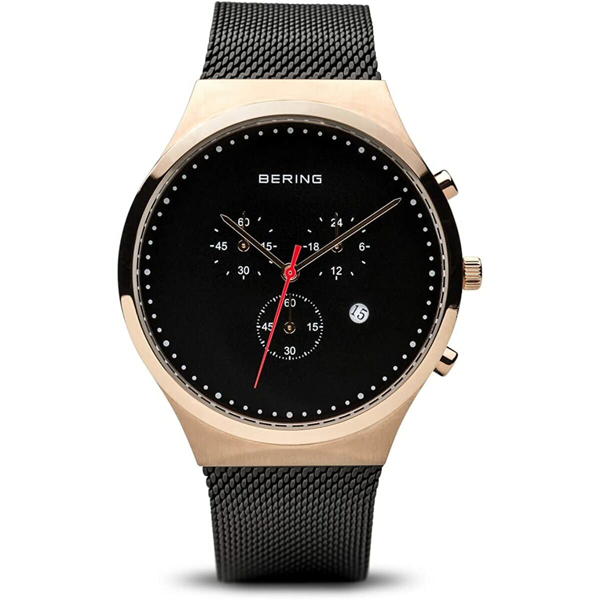 Bering Herrenuhr 40 mm Edelstahlarmband Elegantes Design