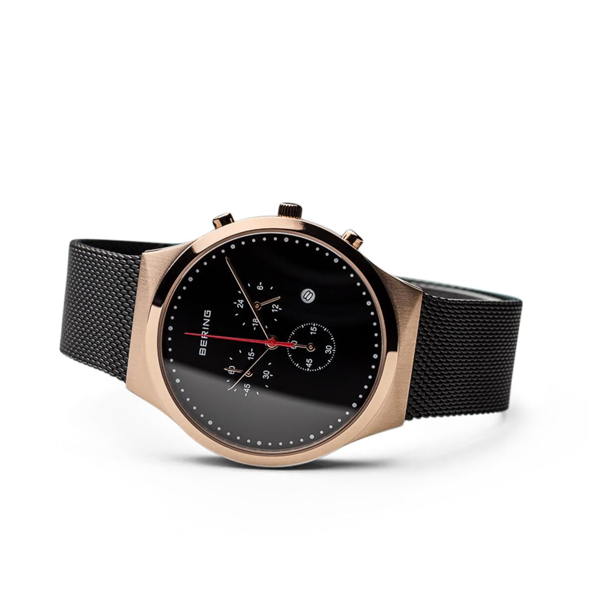 Bering Herrenuhr 40 mm Edelstahlarmband Elegantes Design