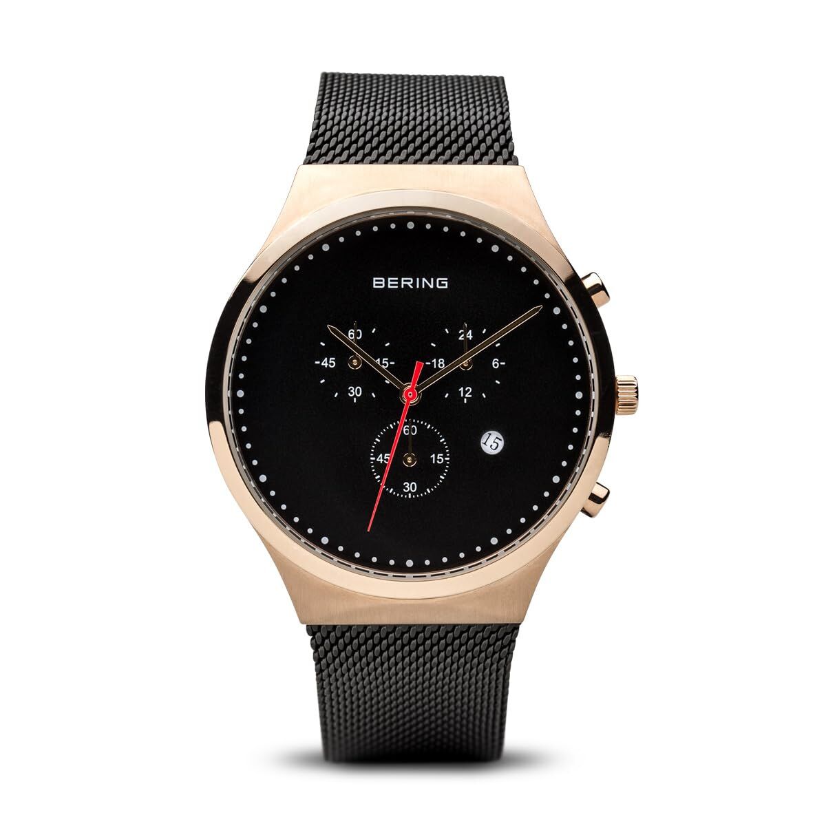Bering Herrenuhr 40 mm Edelstahlarmband Elegantes Design
