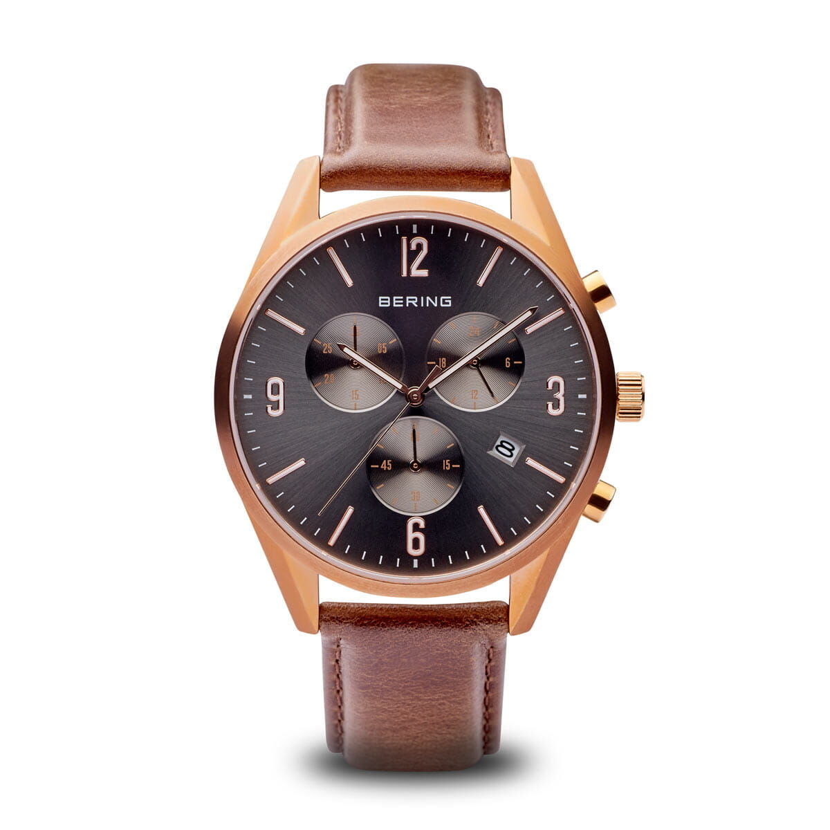 Bering Herrenuhr 42 mm – Elegantes Design in Rosa