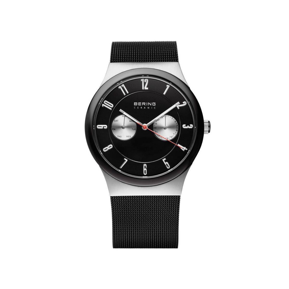 Bering Herrenuhr Armbanduhr Elegant Grau Schwarz