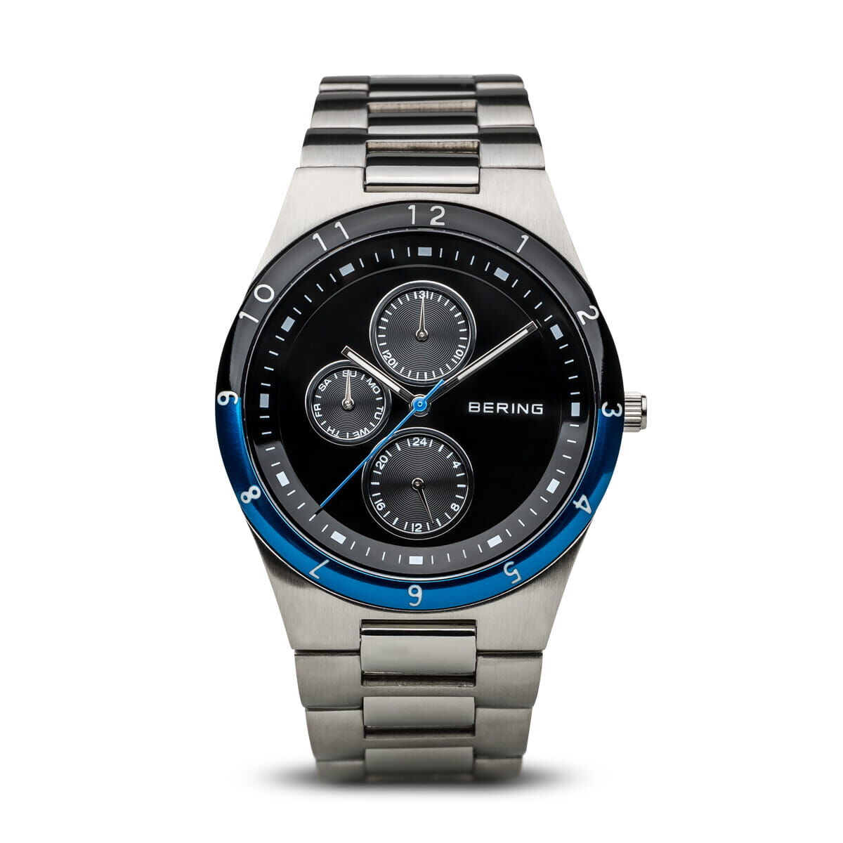 Bering Herrenuhr Edelstahl 39 mm Modernes Design