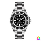 Bobroff BF00 Herrenuhr Ø 44 mm Edelstahlarmband silber - Mode & Accessoires