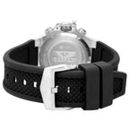 Bobroff Herrenarmbanduhr Schwarz Edelstahl Kautschuk 43mm - Mode & Accessoires