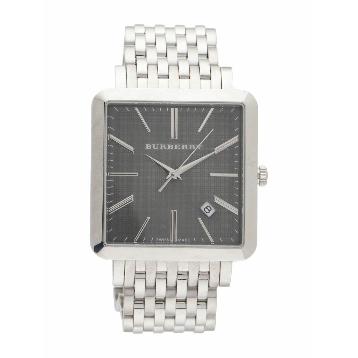 Burberry Herrenuhr – Elegantes Design in Grau