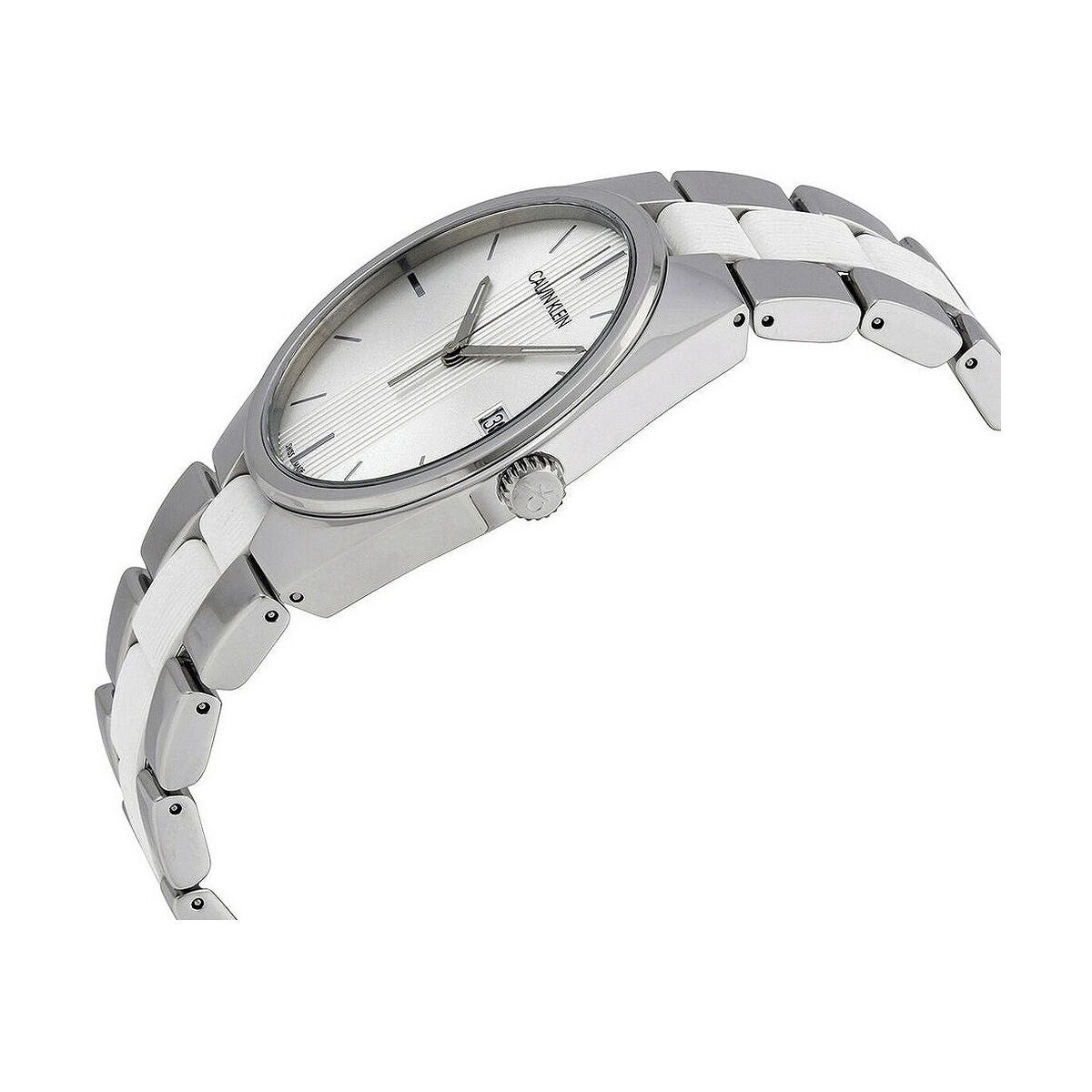Calvin Klein Herrenarmbanduhr Edelstahl mit Datumsanzeige - Mode & Accessoires