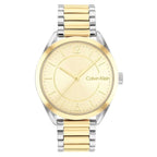 Calvin Klein Herrenuhr 25200192 Gold Ø 30 mm Edelstahl - Mode & Accessoires