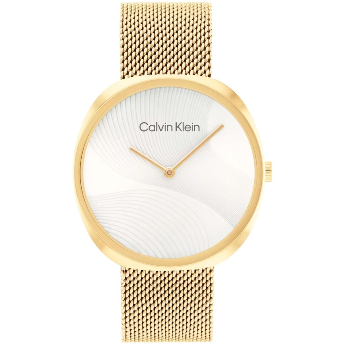 Calvin Klein Herrenuhr Edelstahl Gold Quarz Armbanduhr - Mode & Accessoires