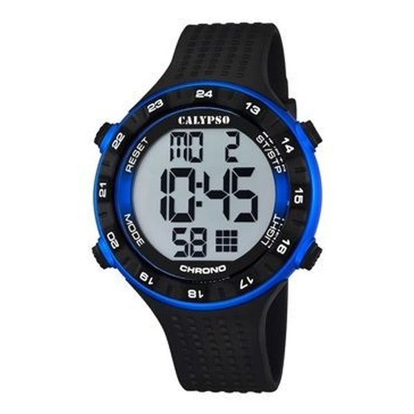 Calypso Herrenuhr – Schwarz Grau 50 mm Modernes Design - Mode & Accessoires