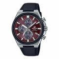 Casio Herrenuhr EFS-S630BL-5AVUEF Solar Edelstahl Leder schwarz - Mode & Accessoires