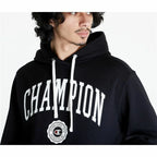 Champion Herren Sweater mit Kapuze Schwarz hochwertig