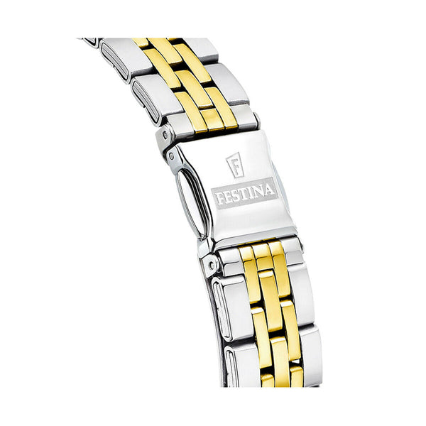 Festina Herrenuhr Edelstahl Grün Armbanduhr elegante Uhr - Mode & Accessoires