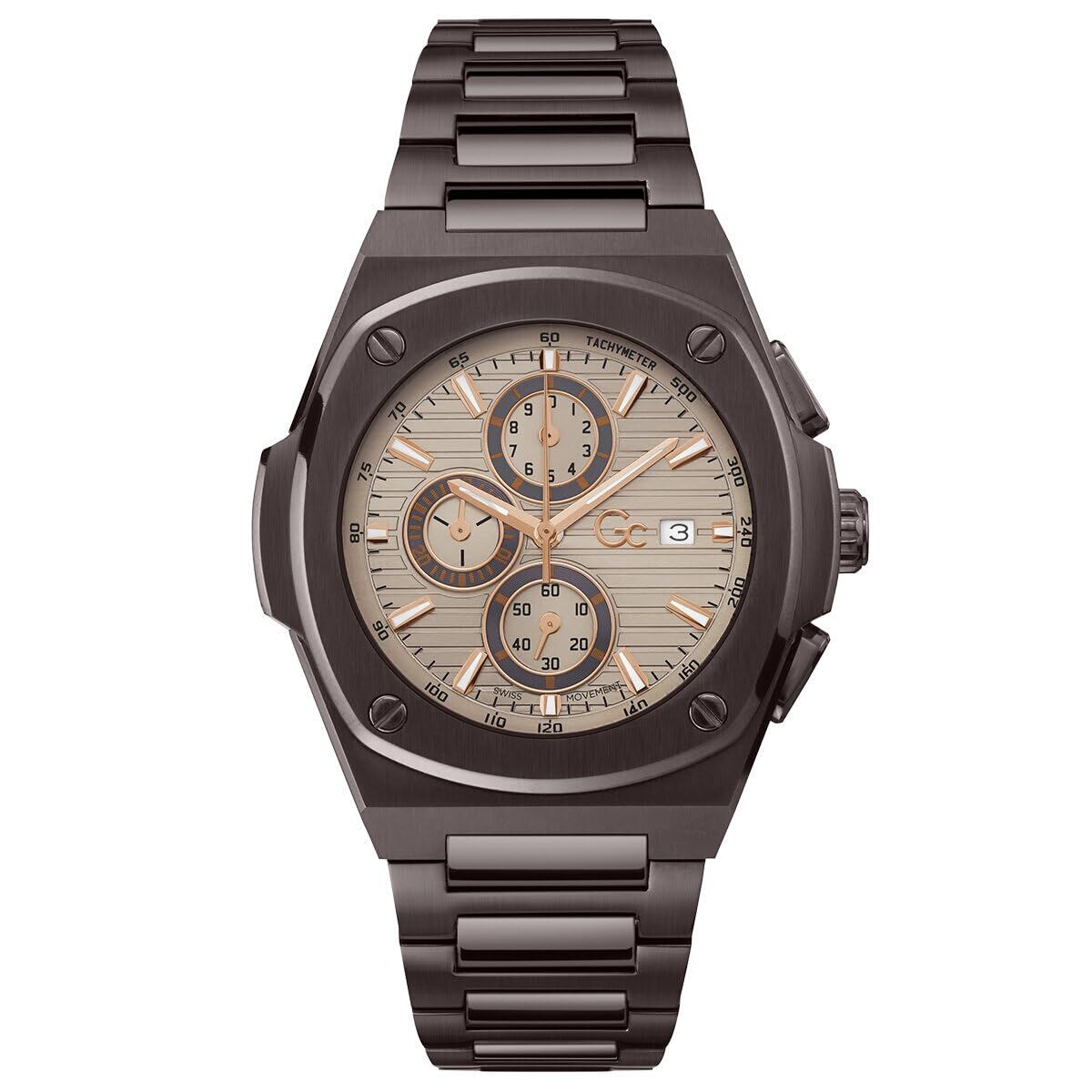 GC Watches Herrenuhr Y99013G1MF 44 mm Edelstahl