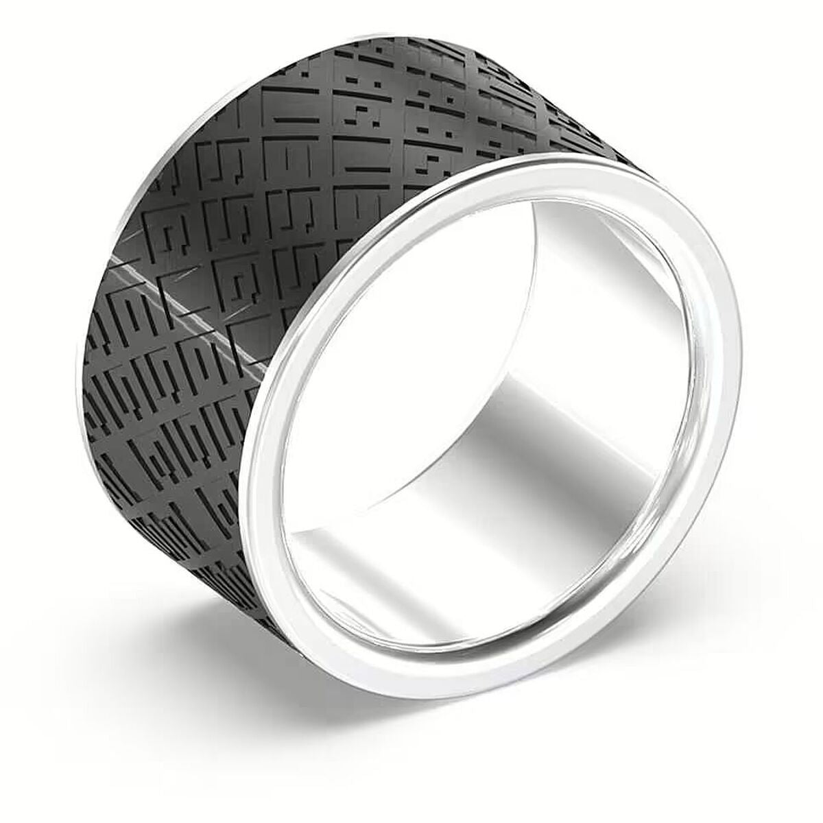 Guess Herrenring JUMR03226JWSTBK64 in Schwarz