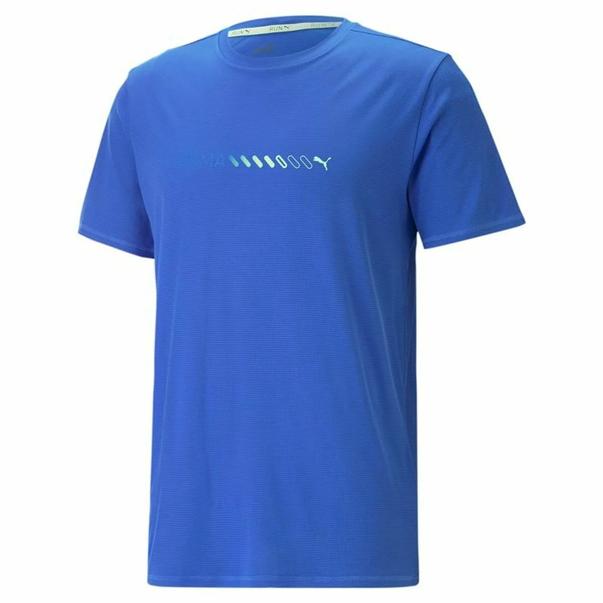 Herren Kurzarm-T-Shirt Puma Run Favorite Logo Blau – Produktansicht 2