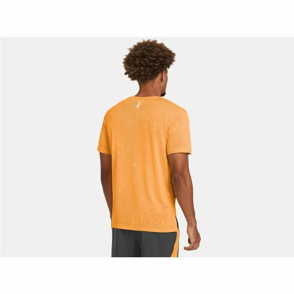 Herren Kurzarm-T-Shirt Under Armour Launch Dunkelorange - Sport & Freizeit