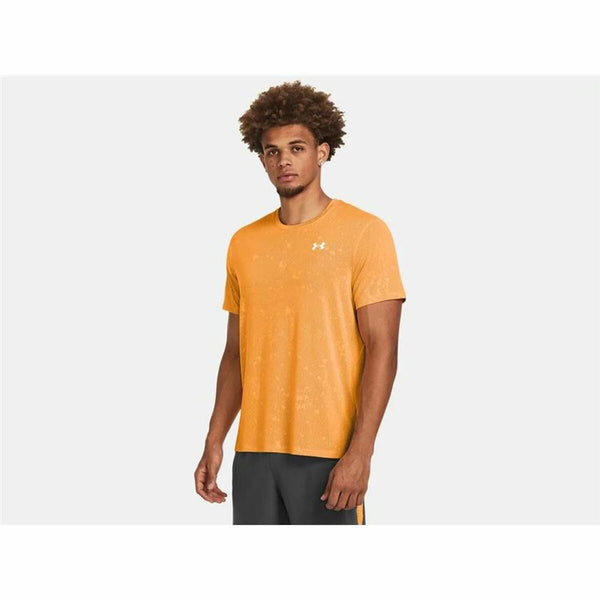 Herren Kurzarm-T-Shirt Under Armour Launch Dunkelorange - Sport & Freizeit