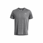 Herren Kurzarm-T-Shirt Under Armour Launch Splatter Grau - Sport & Freizeit