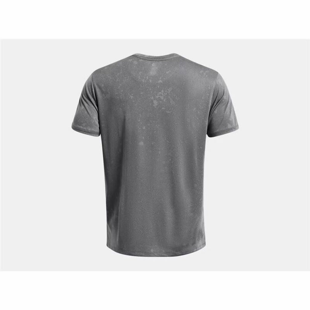 Herren Kurzarm-T-Shirt Under Armour Launch Splatter Grau - Sport & Freizeit