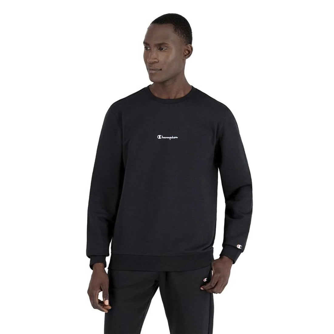 Herren Sweater ohne Kapuze Champion Basket Graphic M Schwarz – Detailansicht 1