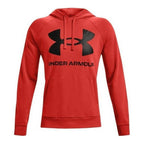 Herren Sweater mit Kapuze Under Armour Fleece Rival Rot - Sport & Freizeit