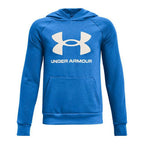 Herren Sweater mit Kapuze Under Armour Rival Big Logo Blau - Sport & Freizeit