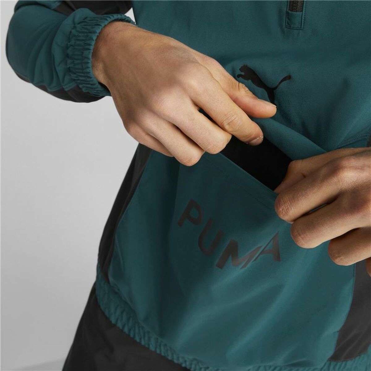 Herren Sweater Puma Fit Woven Training Grün