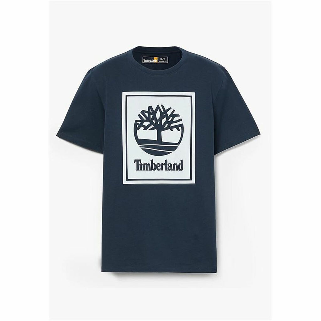 Herren T Shirt Timberland Stack Logo Schwarz