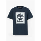 Herren T Shirt Timberland Stack Logo Schwarz