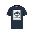 Herren T Shirt Timberland Stack Logo Schwarz