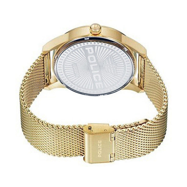 Herrenuhr Police Edelstahl Gold 42mm Elegant Minimalistisch - Mode & Accessoires