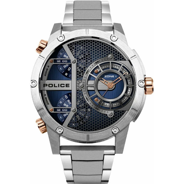 Herrenuhr Police Ø 50 mm Edelstahl Grau Elegant - Mode & Accessoires