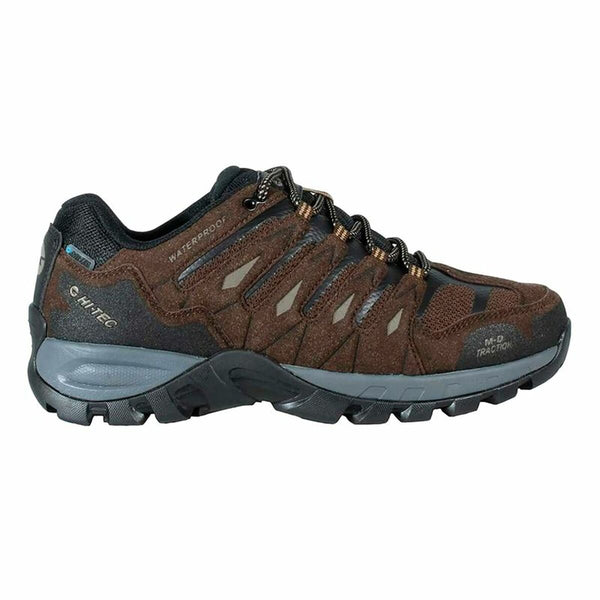 Hi-Tec Corzo Low WP Herren Laufschuhe Braun Wasserabweisend - Sport & Freizeit
