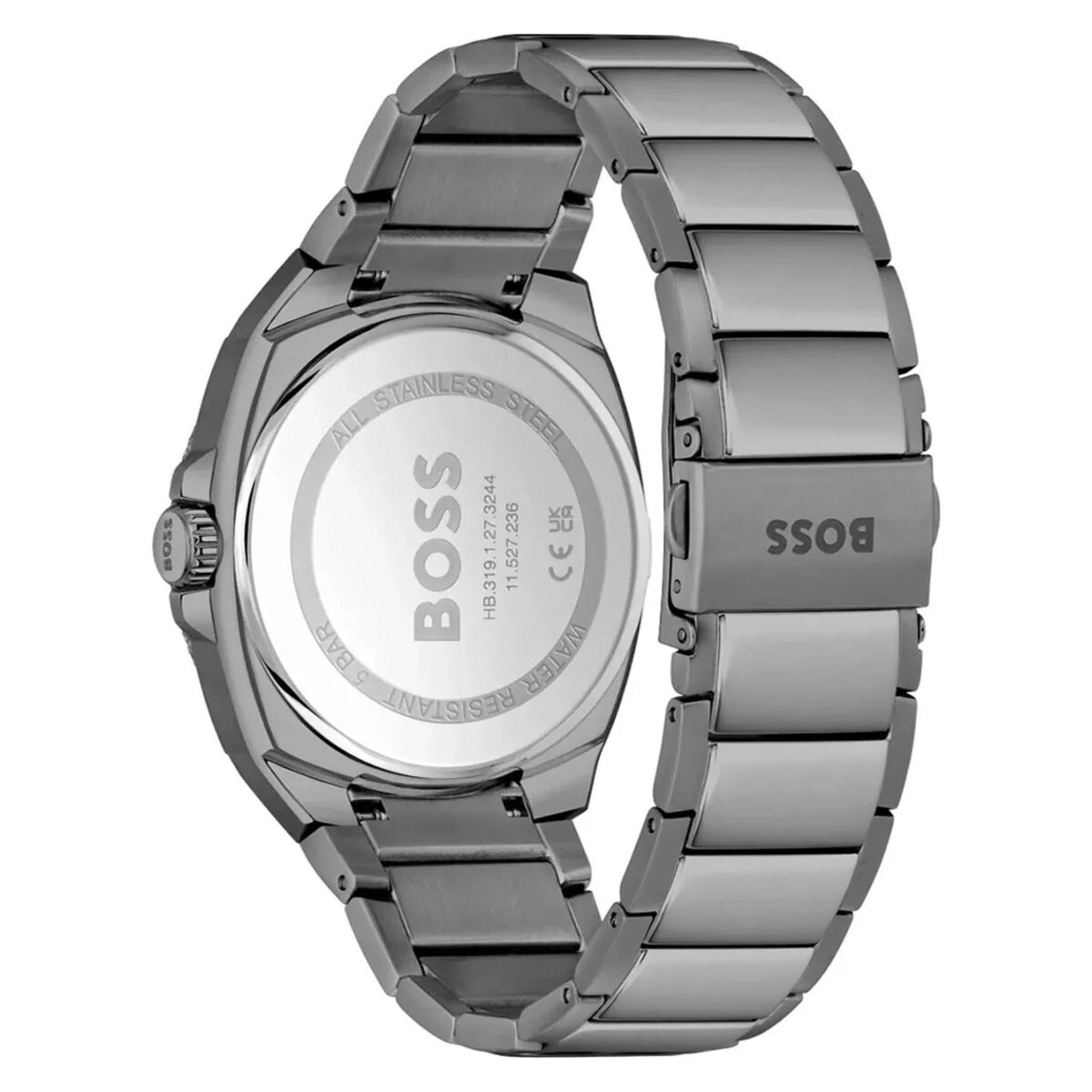 Hugo Boss Armbanduhr Herren – Edelstahl Grau Ø 41 mm