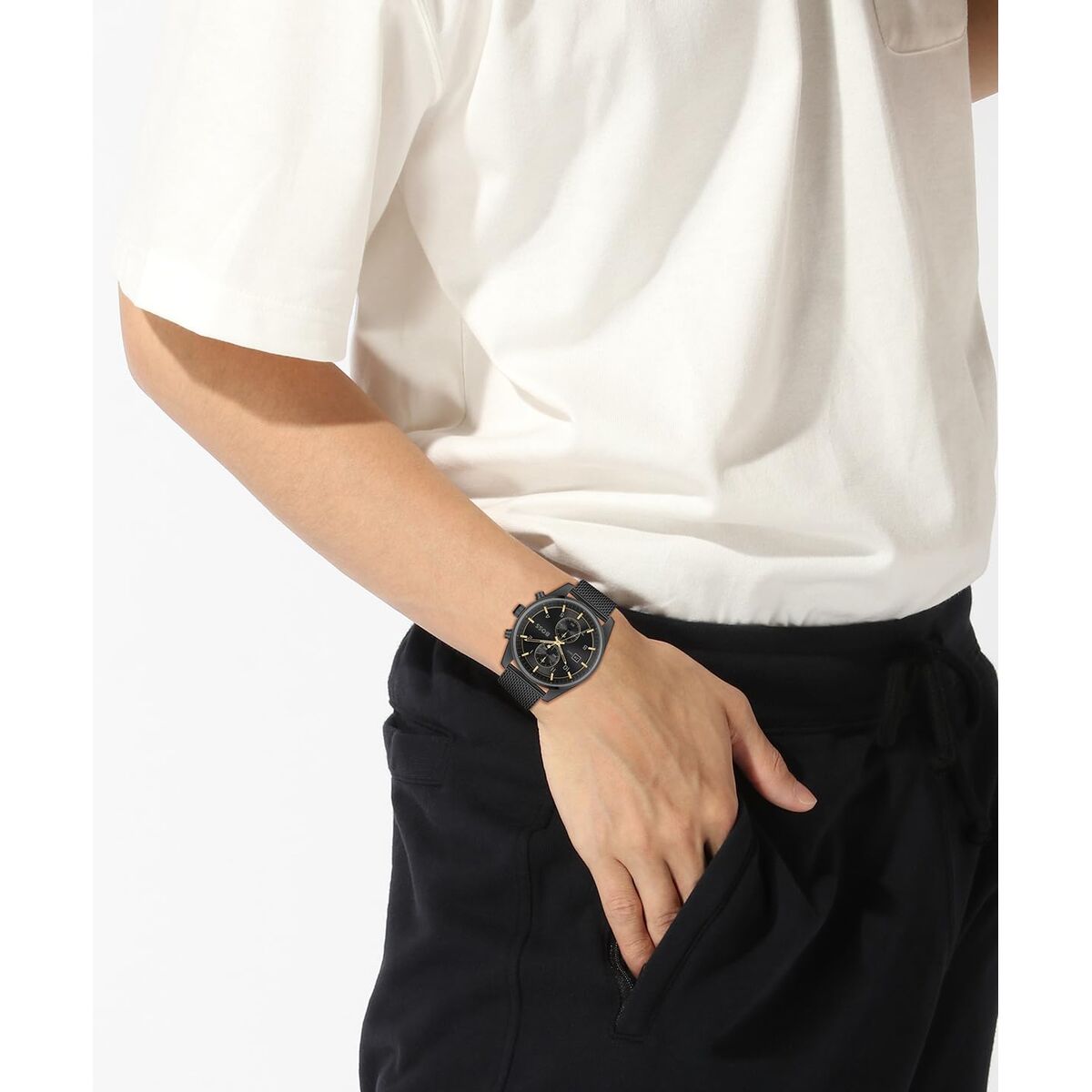 Hugo Boss Armbanduhr Herren Edelstahl Schwarz – Sportlich