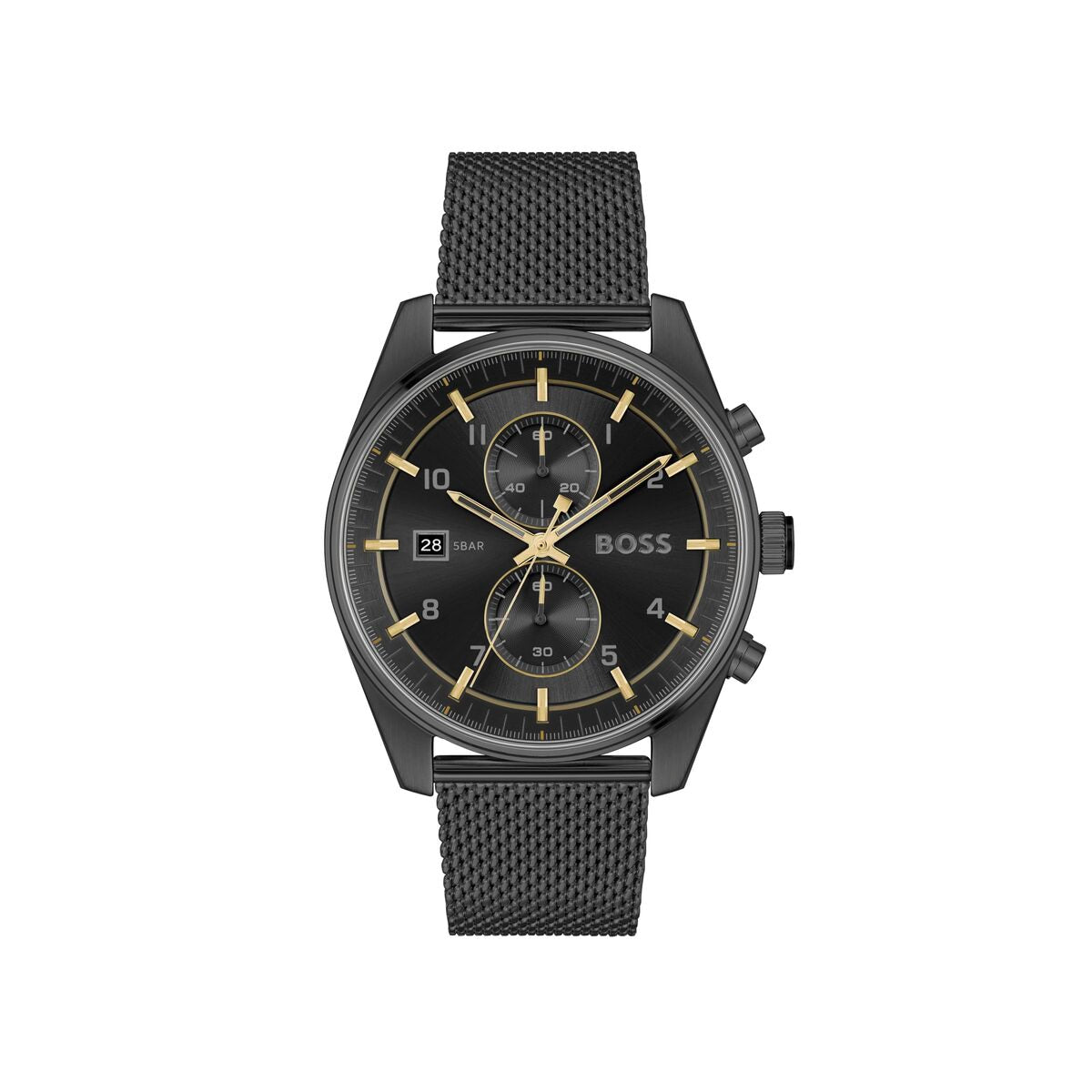 Hugo Boss Armbanduhr Herren Edelstahl Schwarz – Sportlich