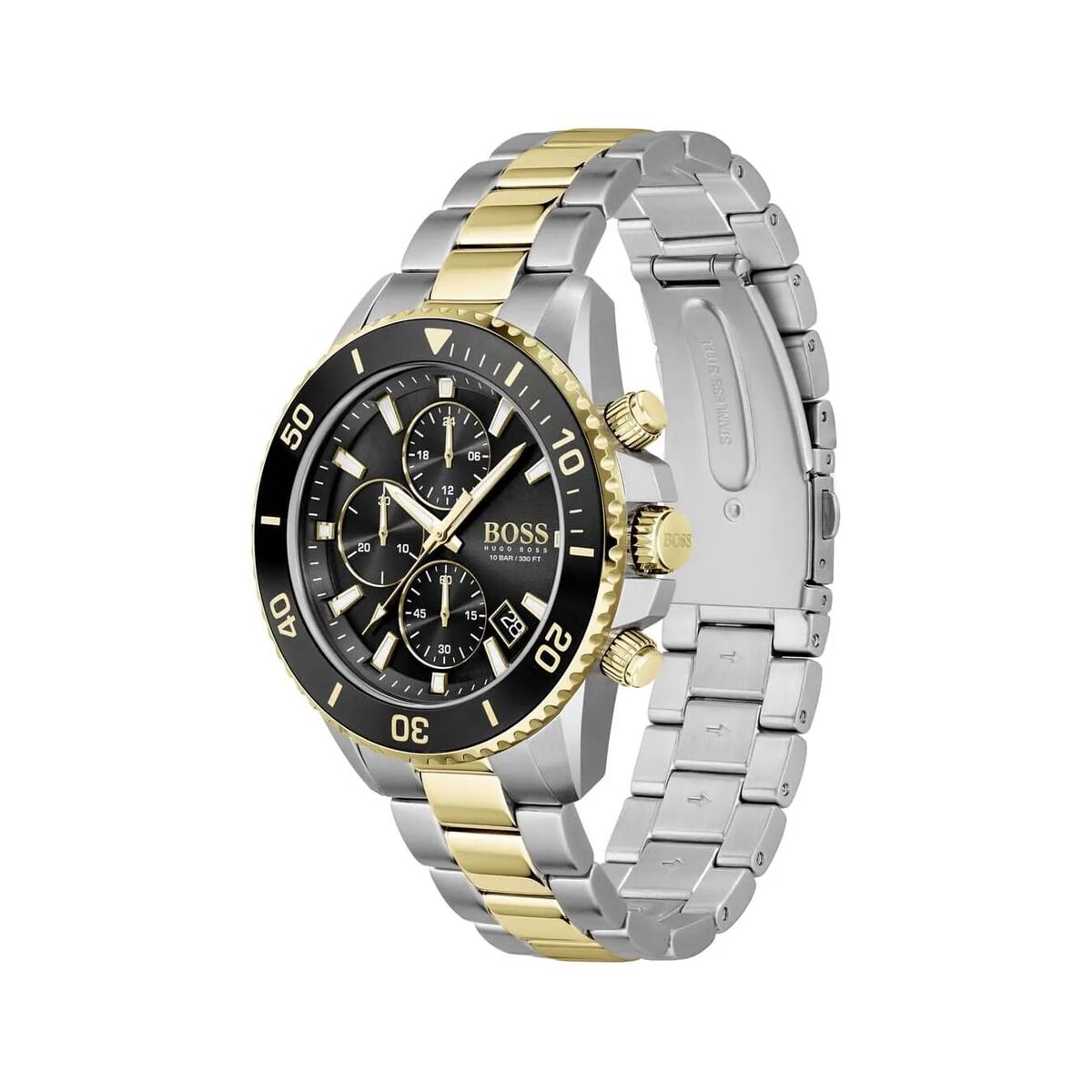 Hugo Boss Herren Armbanduhr – Edelstahl Grau 45 mm