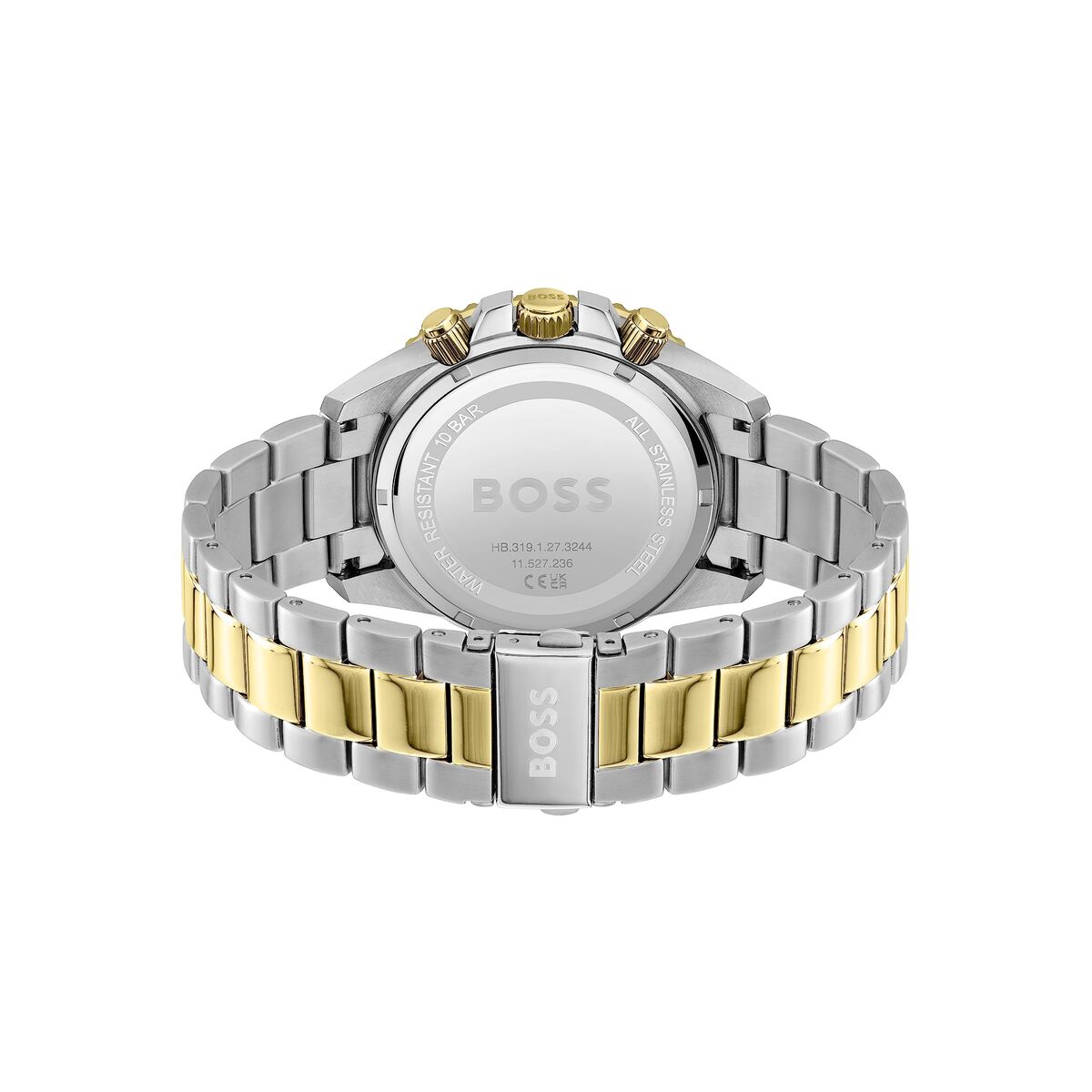 Hugo Boss Herren Armbanduhr – Edelstahl Grau 45 mm