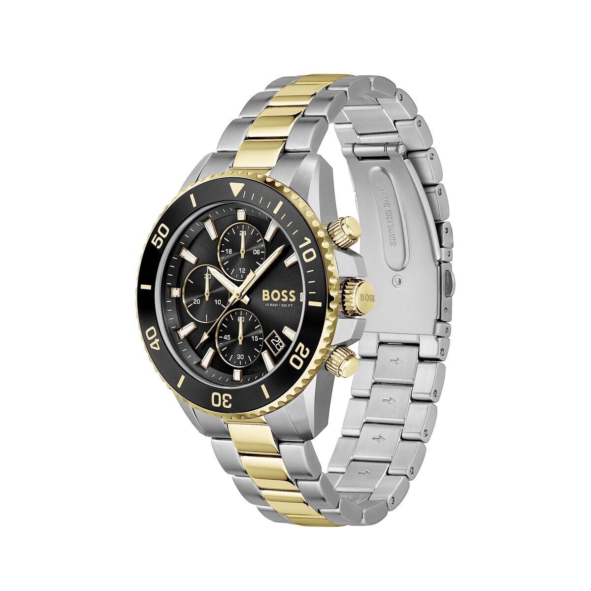 Hugo Boss Herren Armbanduhr – Edelstahl Grau 45 mm