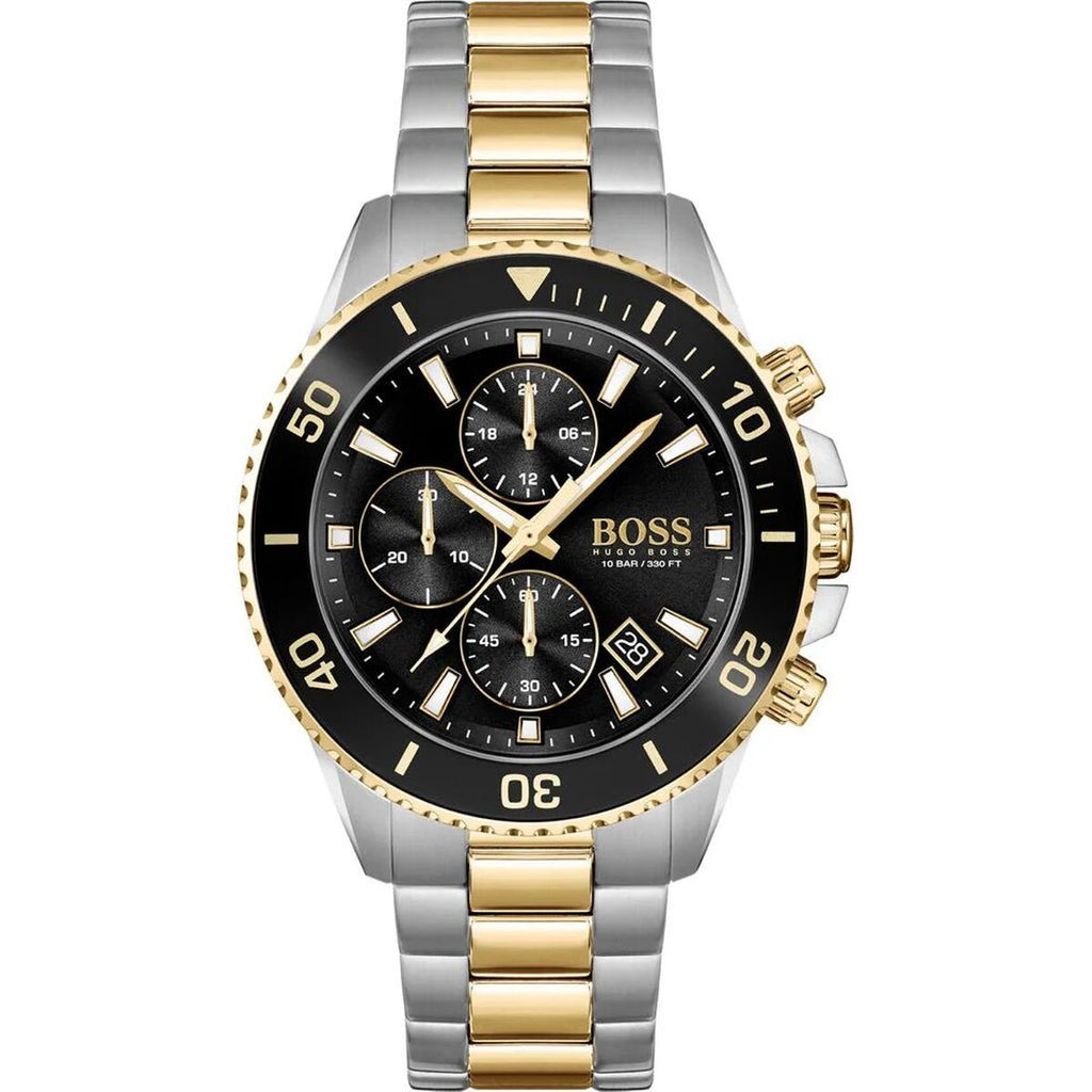 Hugo Boss Herren Armbanduhr – Edelstahl Grau 45 mm