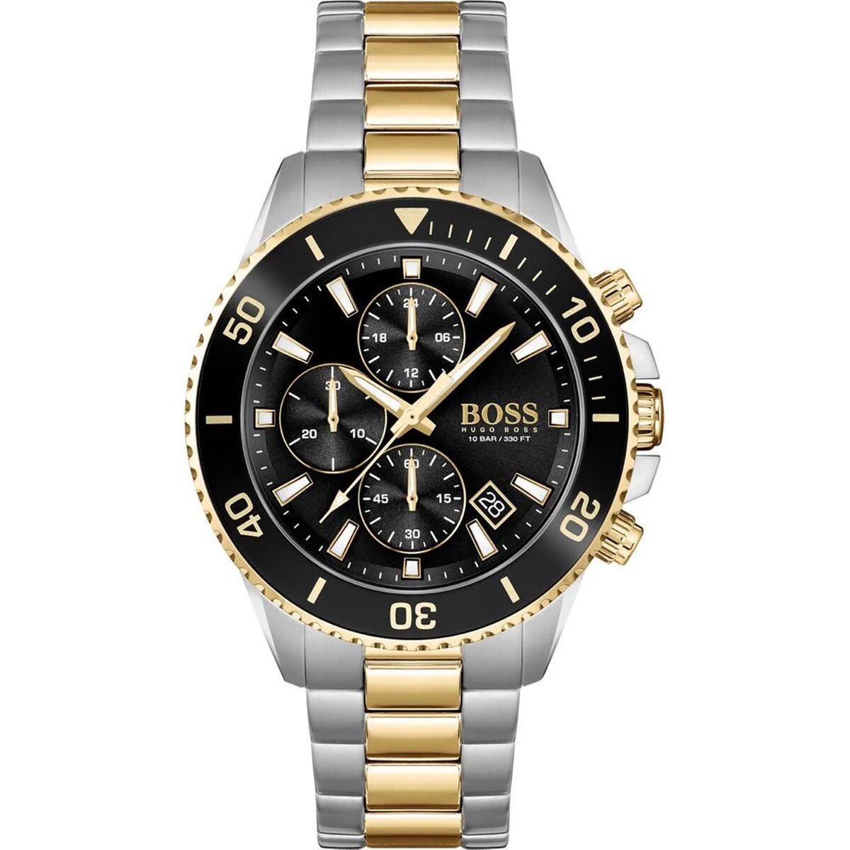 Hugo Boss Herren Armbanduhr – Edelstahl Grau 45 mm