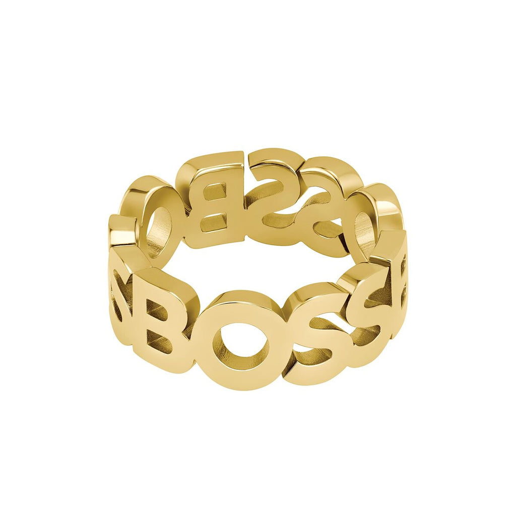 Hugo Boss Herrenring – Edelstahl Gold Modernes Design