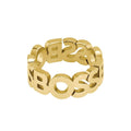 Hugo Boss Herrenring – Edelstahl Gold Modernes Design