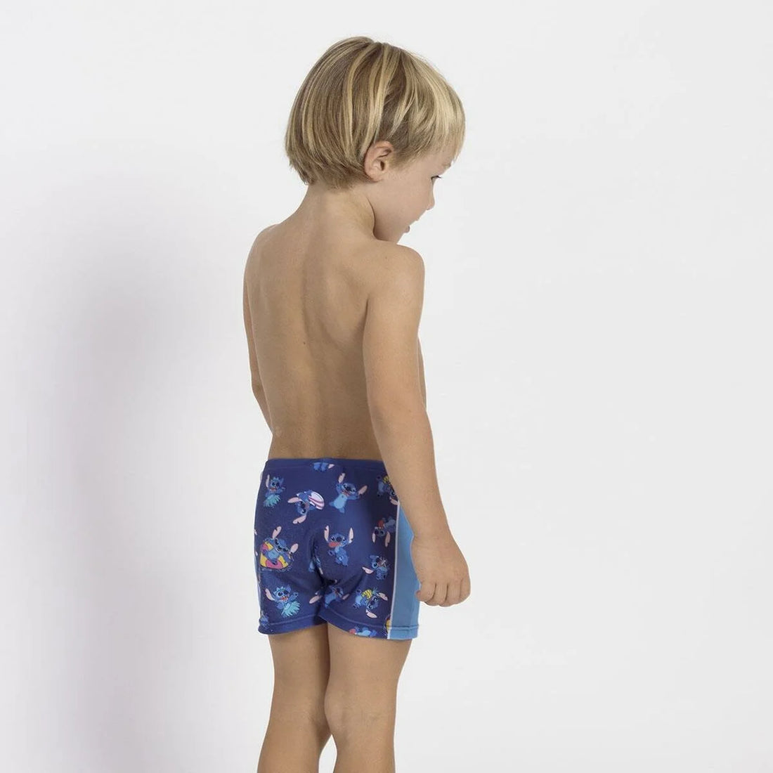 Jungen-Badeshorts Stitch Dunkelblau – Detailansicht 2